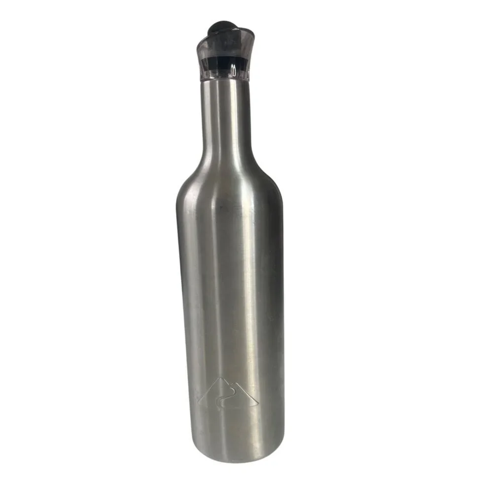 Ozark Trail Stainless Steel Wine Bottle Set 2 Stemless Tumblers Insulated Silver